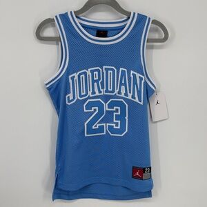 Jordan Boys' Sleeveless 23 Legend Blue Logo Jersey size Small New With Tags